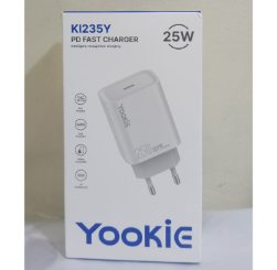 Yookie KI235y Gan fast charger PD output 3A 25W Fast charger white